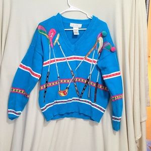 Vintage womens Lizi Ruch golf sweater M